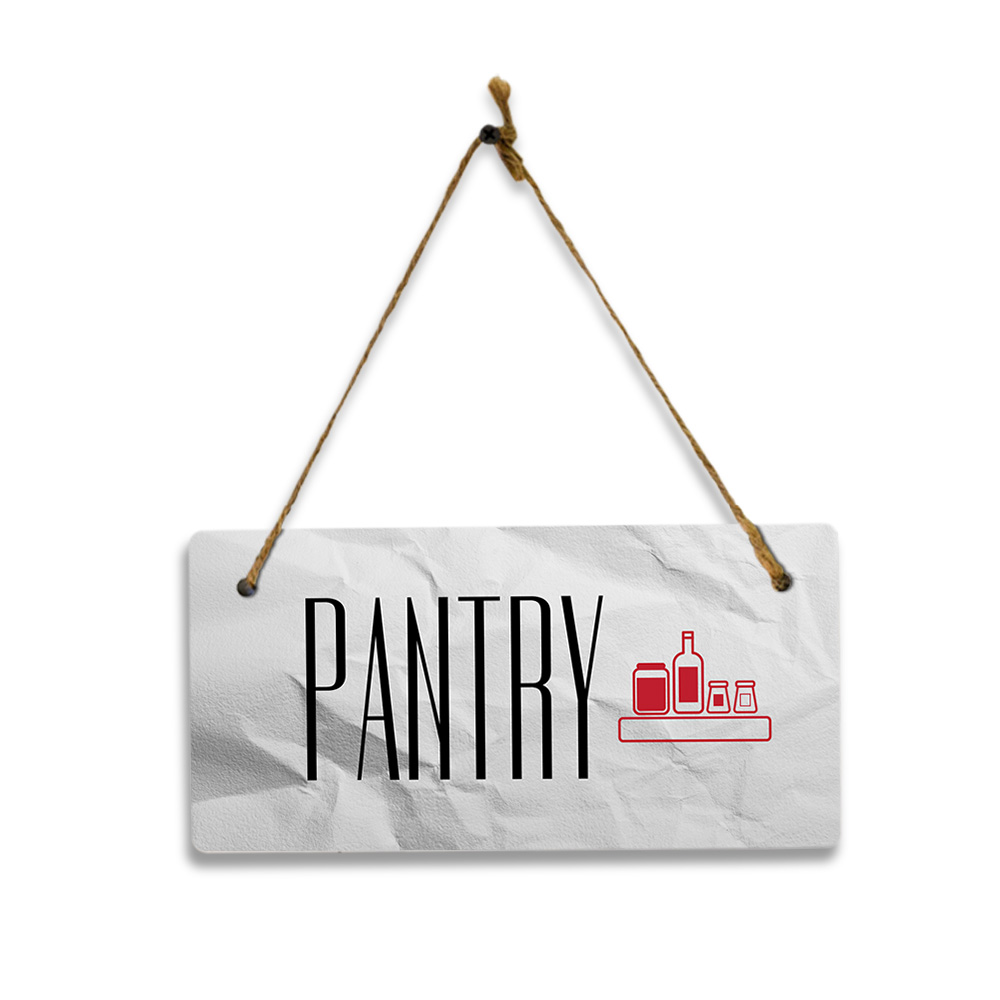 Pantry 5×10 Hanging Plus Wall or Door Sign