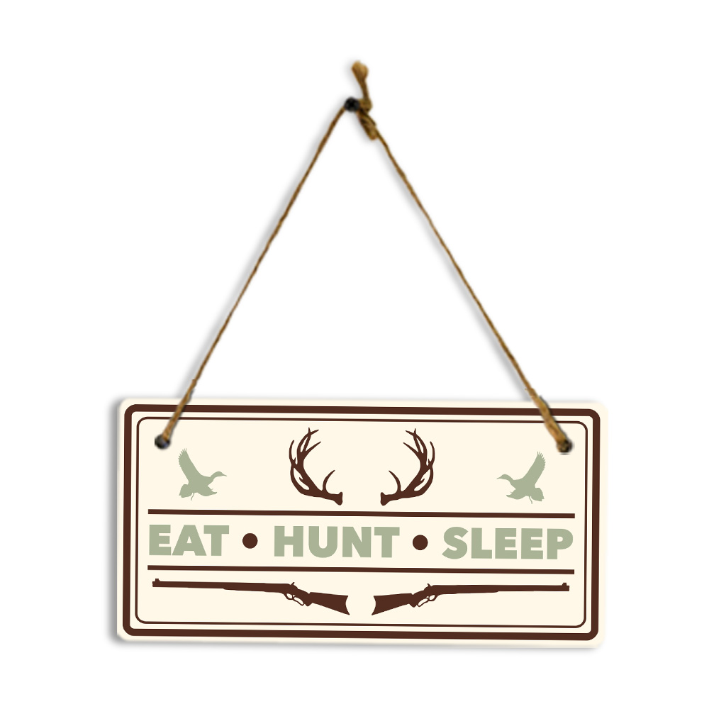 Hunting Decor 5×10 Hanging Plus Wall or Door Sign