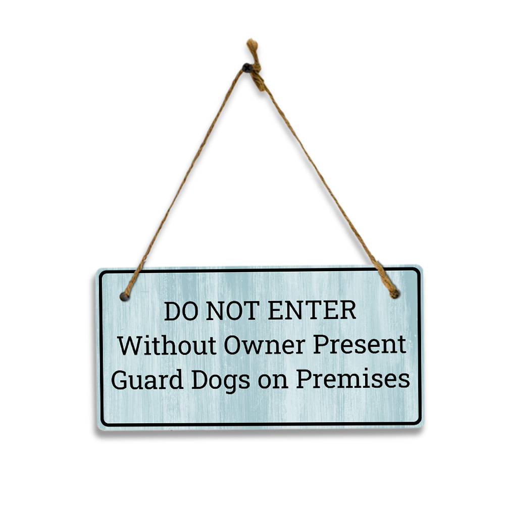 Business Office and Home Signs | Rustic Light Blue Wood 5 x 10&Prime; Hanging Signs