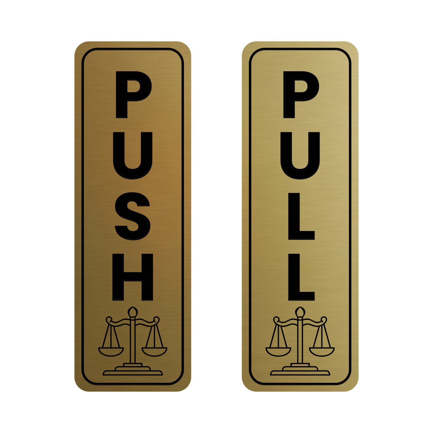 Signs ByLITA Vertical Push and Pull Door Signs (Legal Office) Door Sign