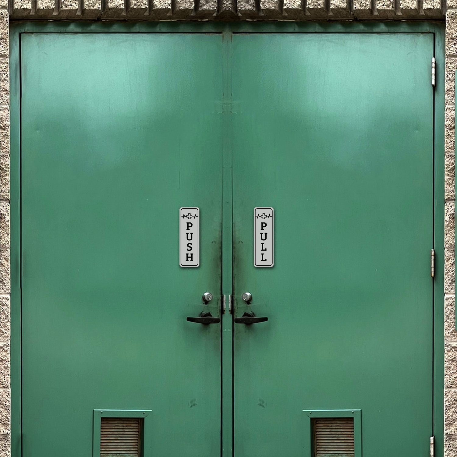 Signs ByLITA Vertical Push and Pull Door Signs (Medical Vectors) Door Sign - Produktbild 2
