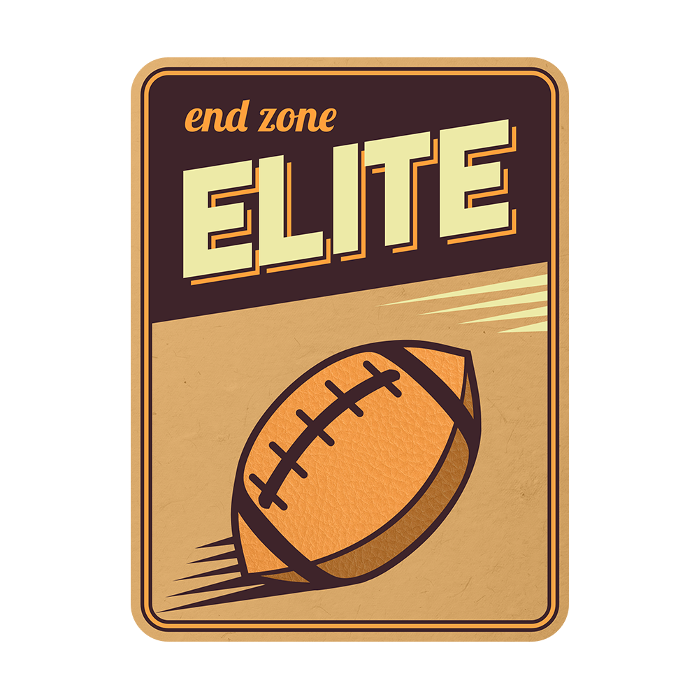 Portrait Round Plus End Zone Elite Wall or Door Sign