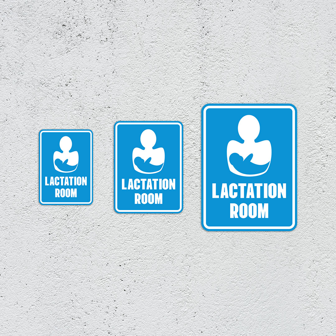 Portrait Round Plus Lactation Room Wall or Door Sign | Baby Rooms Signage - Picture 13 of 32