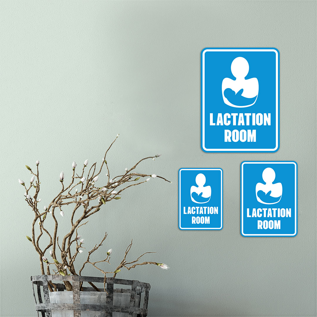 Portrait Round Plus Lactation Room Wall or Door Sign | Baby Rooms Signage - Picture 12 of 32