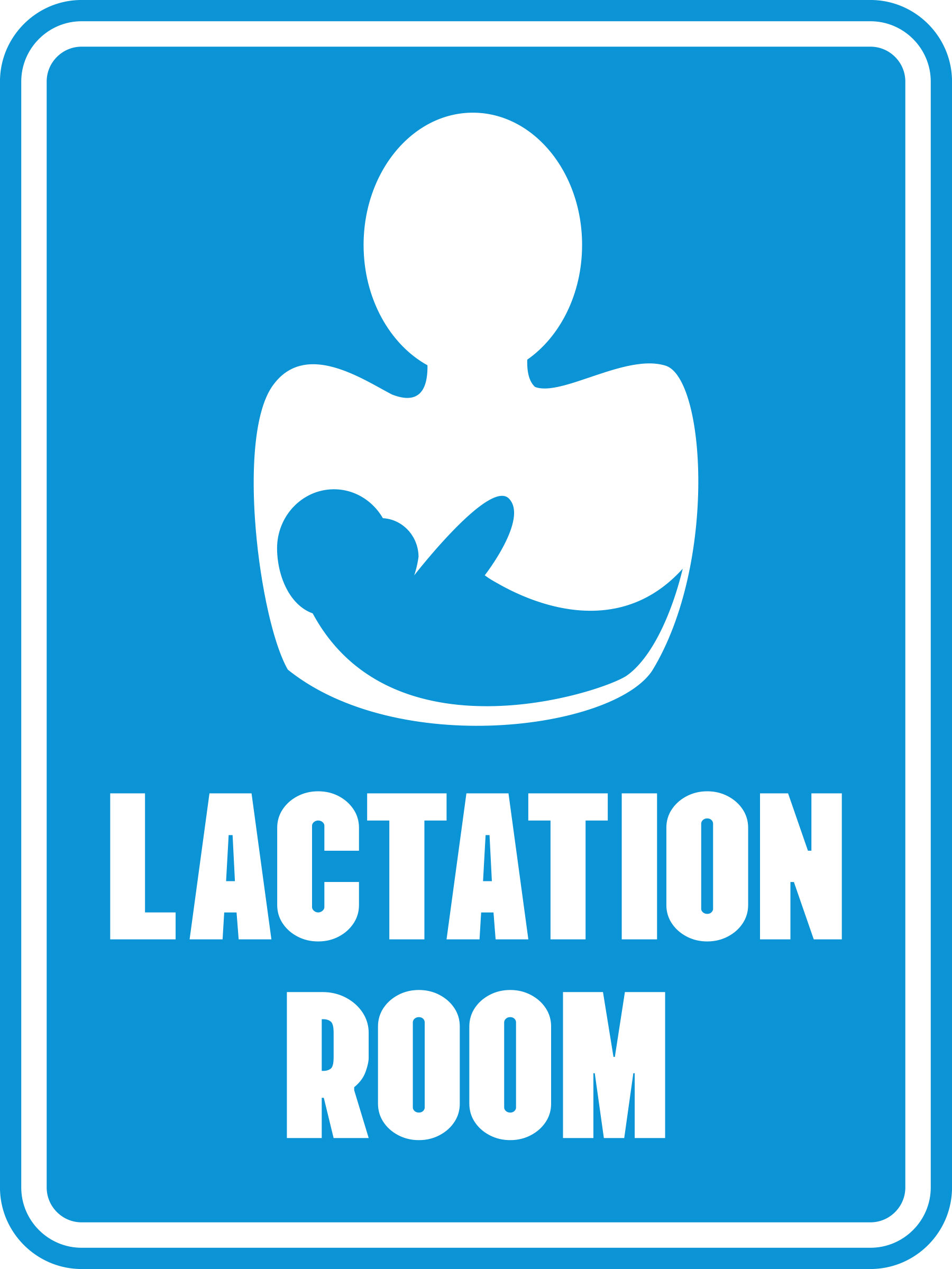 Portrait Round Plus Lactation Room Wall or Door Sign | Baby Rooms Signage - Picture 25 of 32