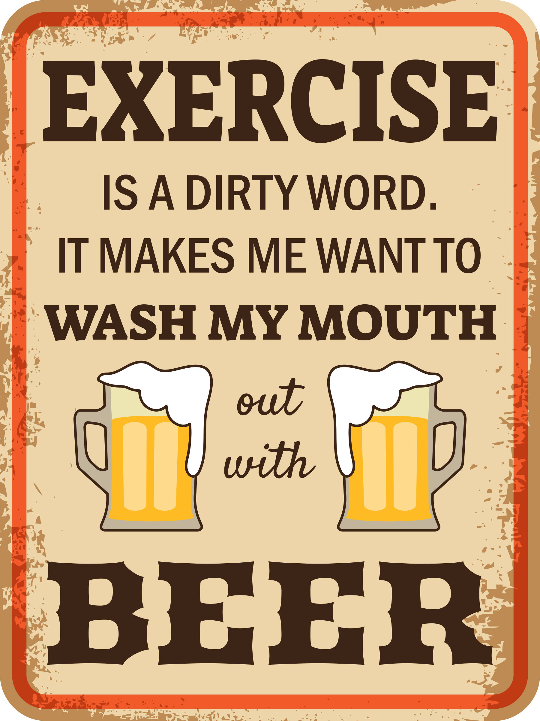 Portrait Round Plus Exercise is a Dirty Word. It Makes Me Want To Wash…..