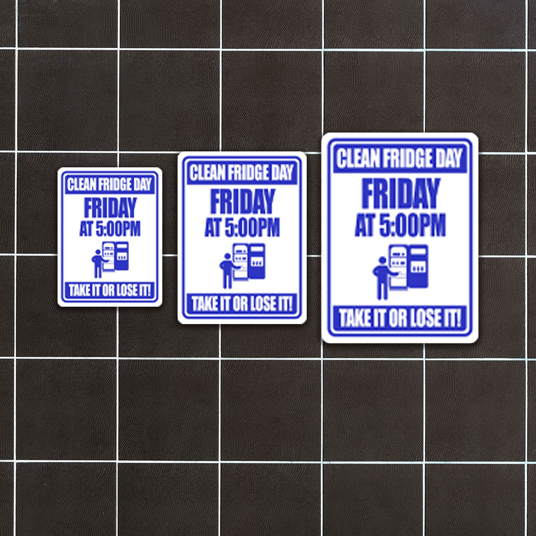 Portrait Round Plus Clean Fridge Day Friday At 5:00pm Take It Or Lose ...