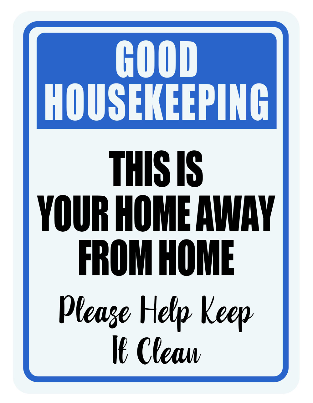 Portrait Round Plus Good Housekeeping This Is Your Home Away From Home Please…