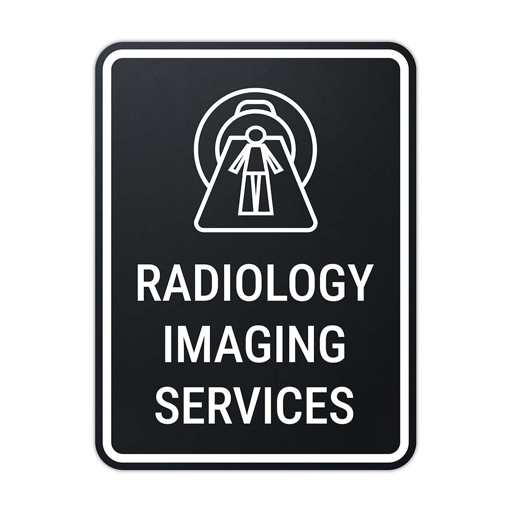Portrait Round Plus Radiology Imaging Services Wall or Door Sign