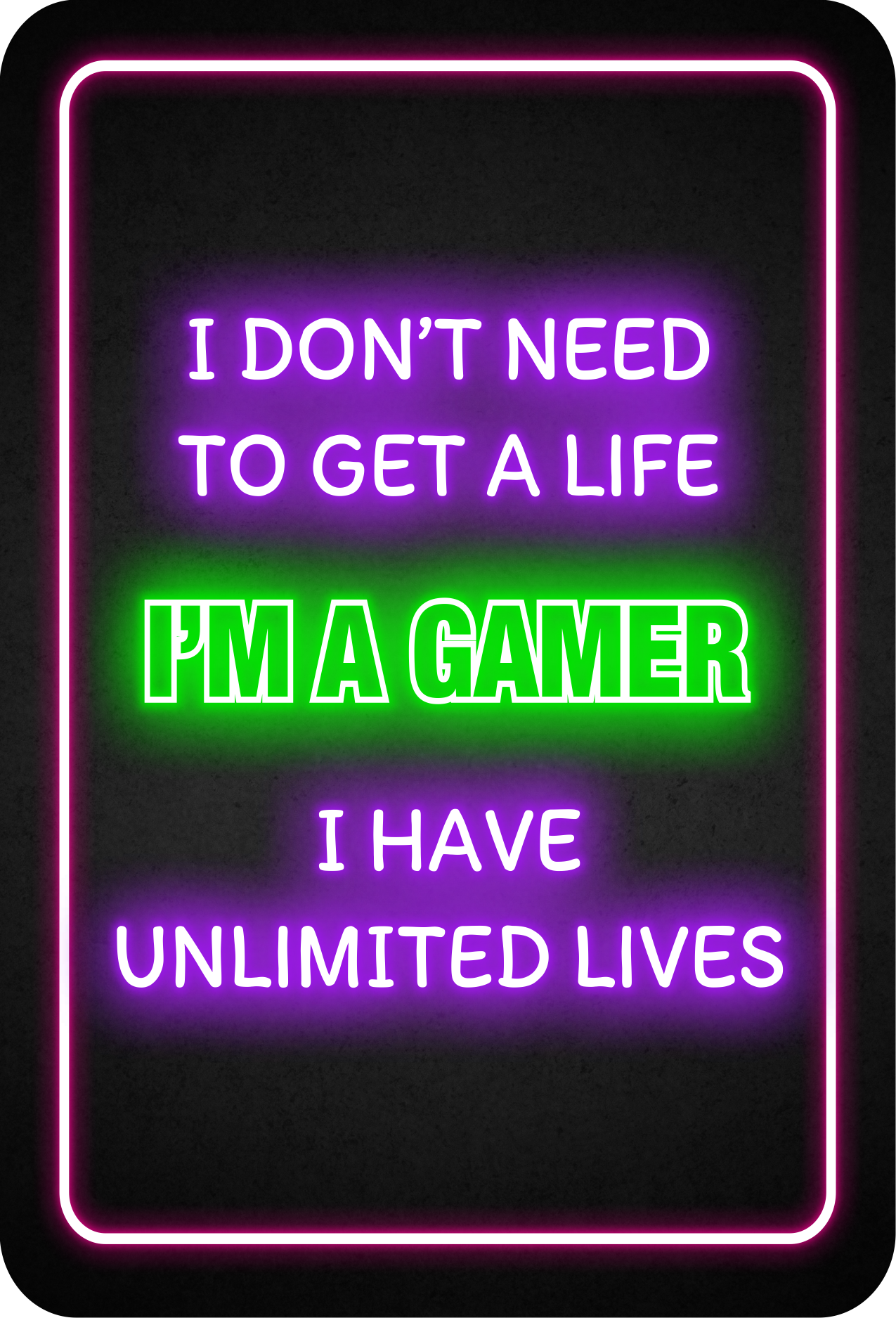 Portrait Round Plus I Don’t Need To Get A Life Im A Gamer I Have Unlimited Lives