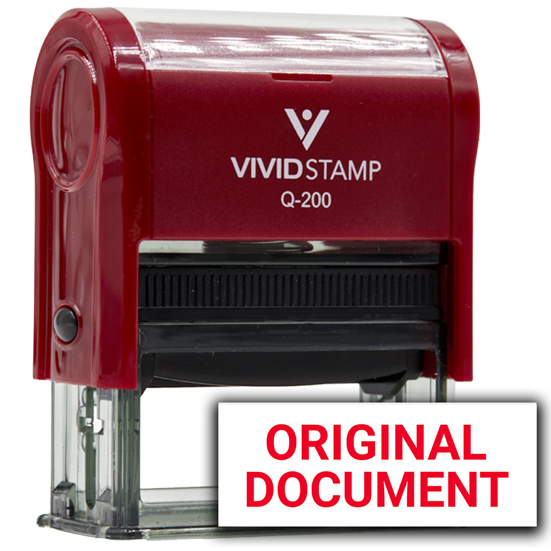 Original Document Self-Inking Rubber Stamp | Legal Rubber Stamps