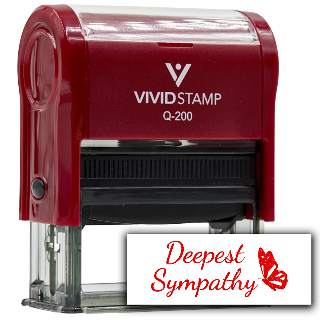 All Quality Deepest Sympathy Self-Inking Rubber Stamp | Family & Friends