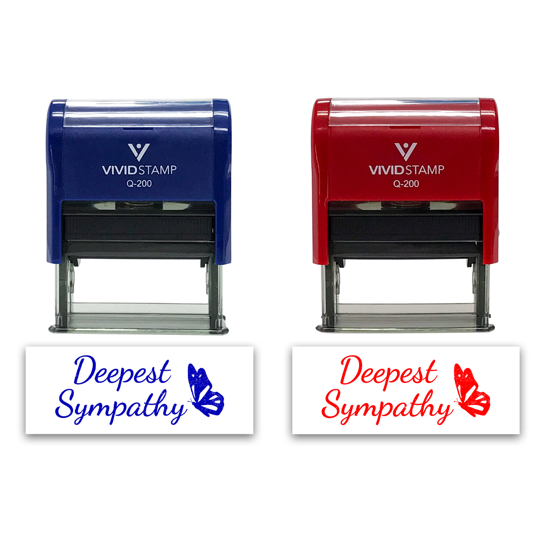 All Quality Deepest Sympathy Self-Inking Rubber Stamp | Family & Friends