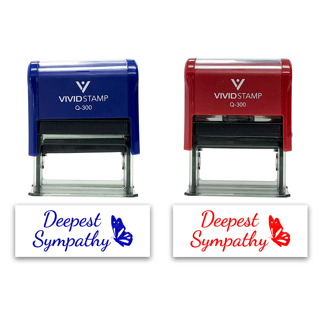 All Quality Deepest Sympathy Self-Inking Rubber Stamp | Family & Friends