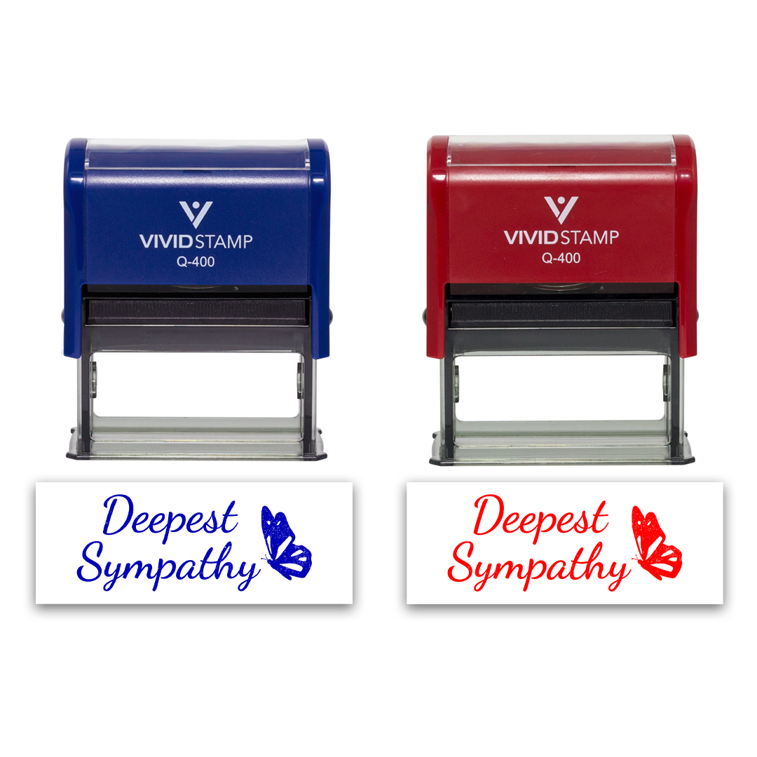 All Quality Deepest Sympathy Self-Inking Rubber Stamp | Family & Friends