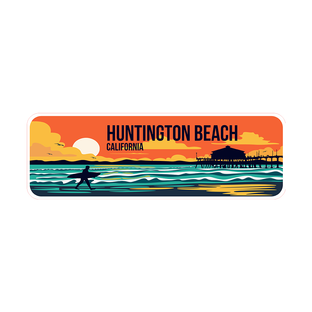 Standard Plus Huntington Beach, California Wall or Door Sign | Famous US Beaches - Picture 17 of 40