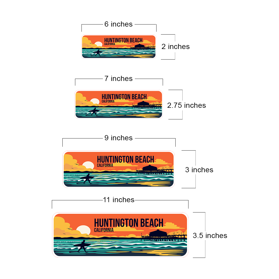 Standard Plus Huntington Beach, California Wall or Door Sign | Famous US Beaches - Picture 38 of 40