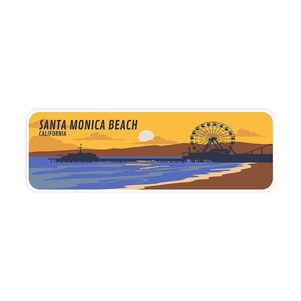 Standard Plus Santa Monica Beach, California Wall or Door Sign - Picture 9 of 40