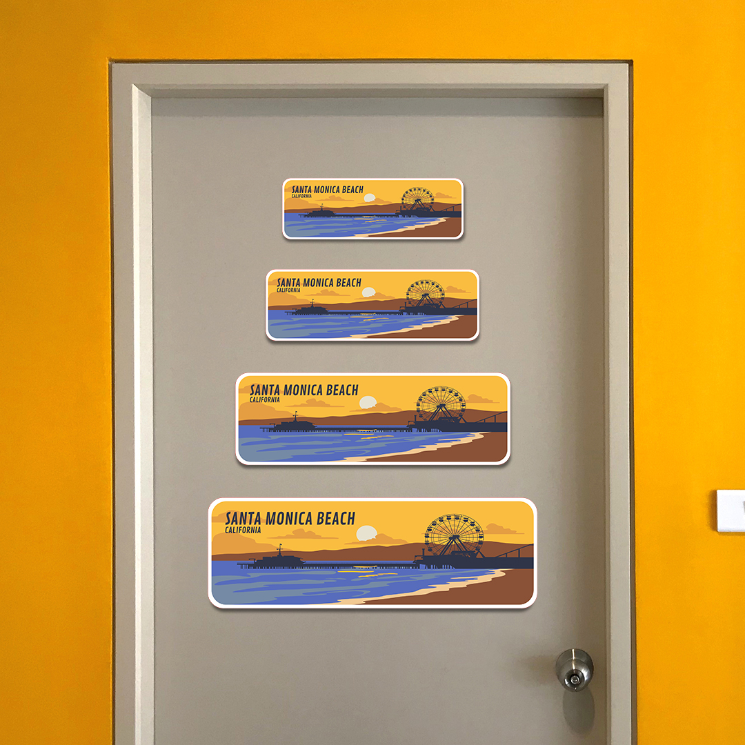 Standard Plus Santa Monica Beach, California Wall or Door Sign - Picture 37 of 40