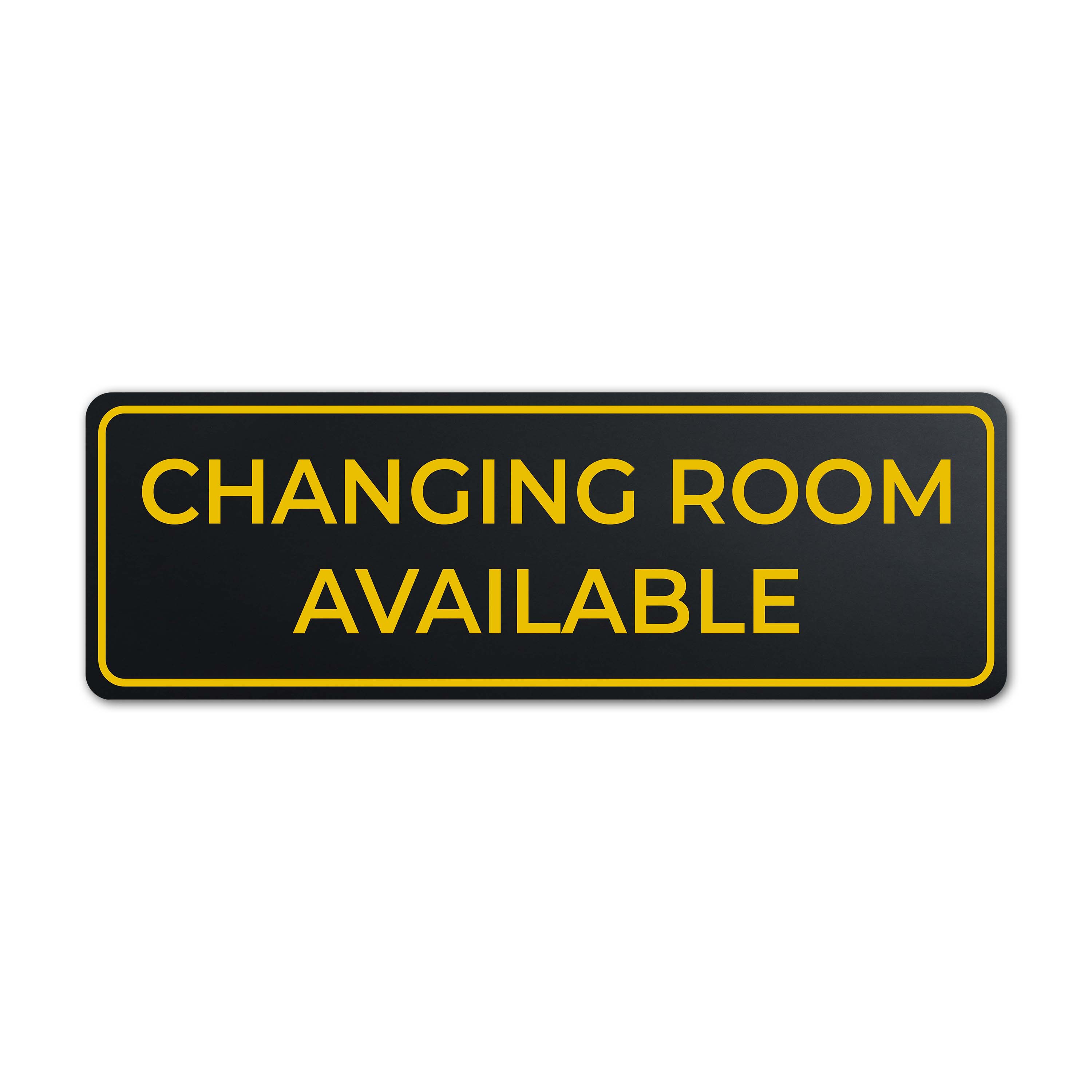 Standard Plus Changing Room Available Wall or Door Sign | Exam Room Notices