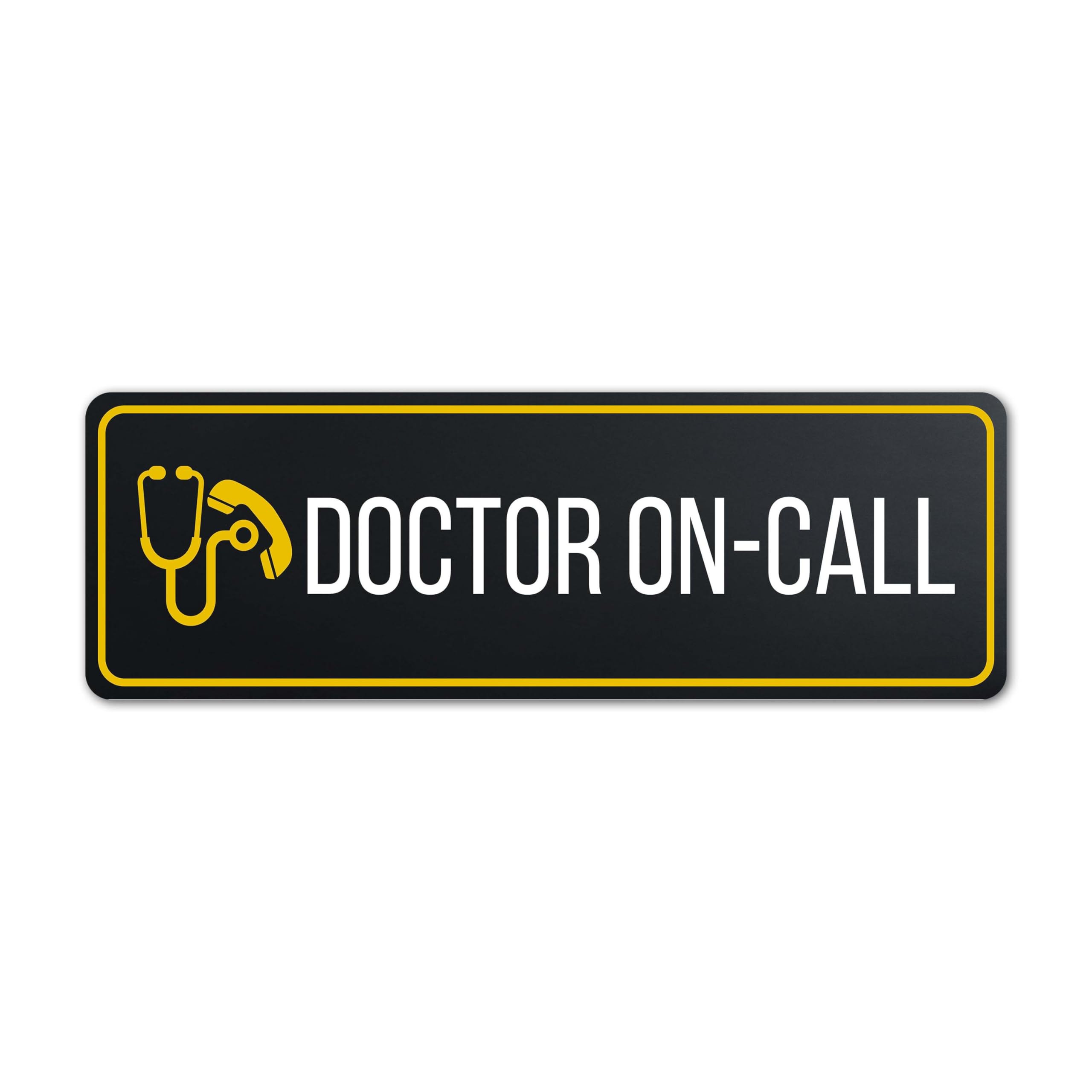 Standard Plus Doctor On-call Wall or Door Sign | Exam Room Notices