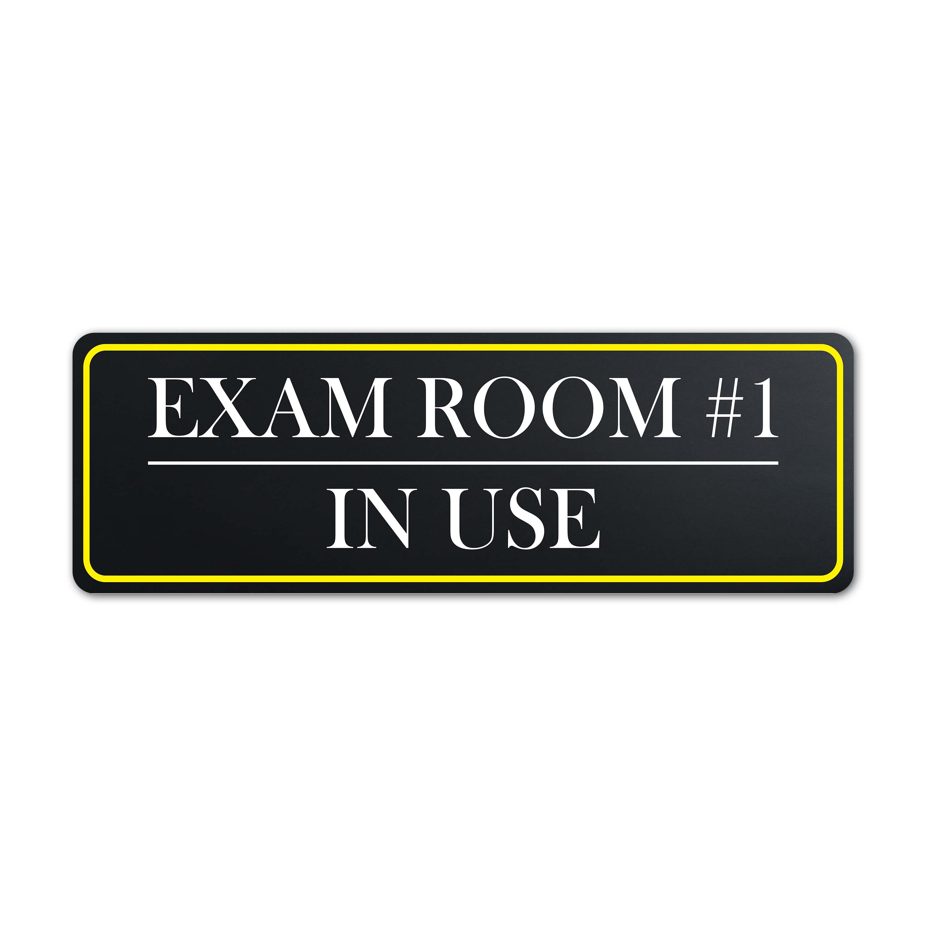 Standard Plus Exam Room #1 In Use Wall or Door Sign | Exam Room Notices