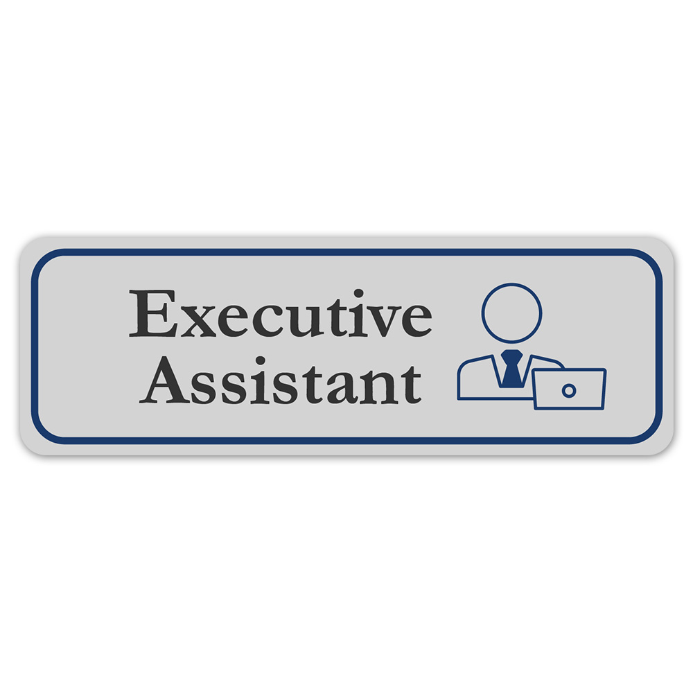 Standard Plus Executive Assistant Wall or Door Sign | Office Room Directions