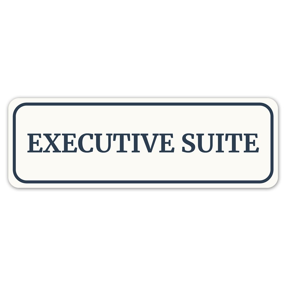 Standard Plus Executive Suite Wall or Door Sign | Office Room Directions