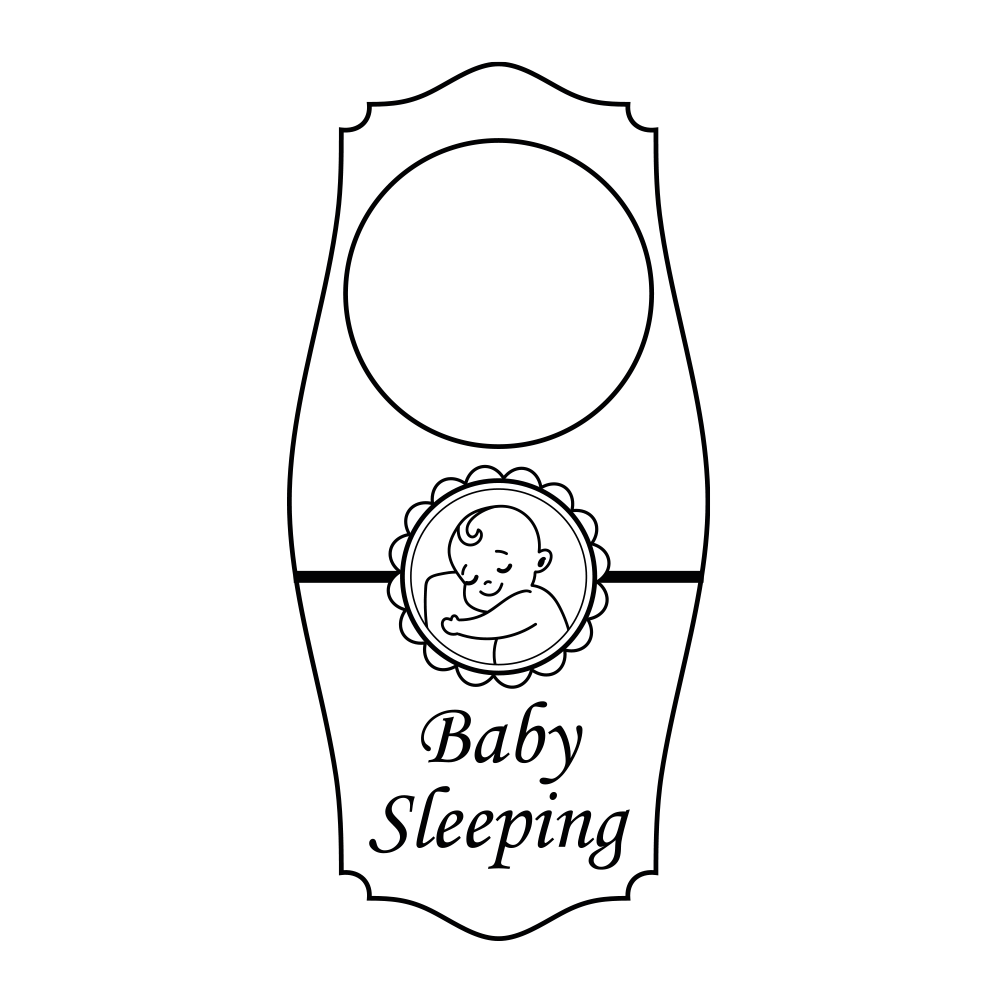 Signs ByLITA Baby Sleeping Door Hanger - Picture 71 of 75