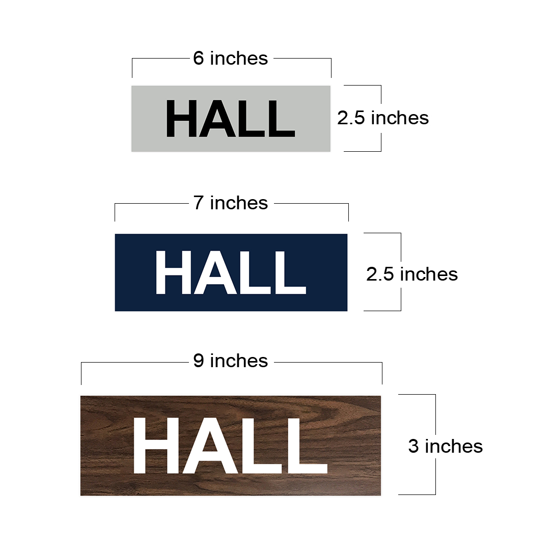 Basic Hall Wall or Door Sign - Picture 25 of 40