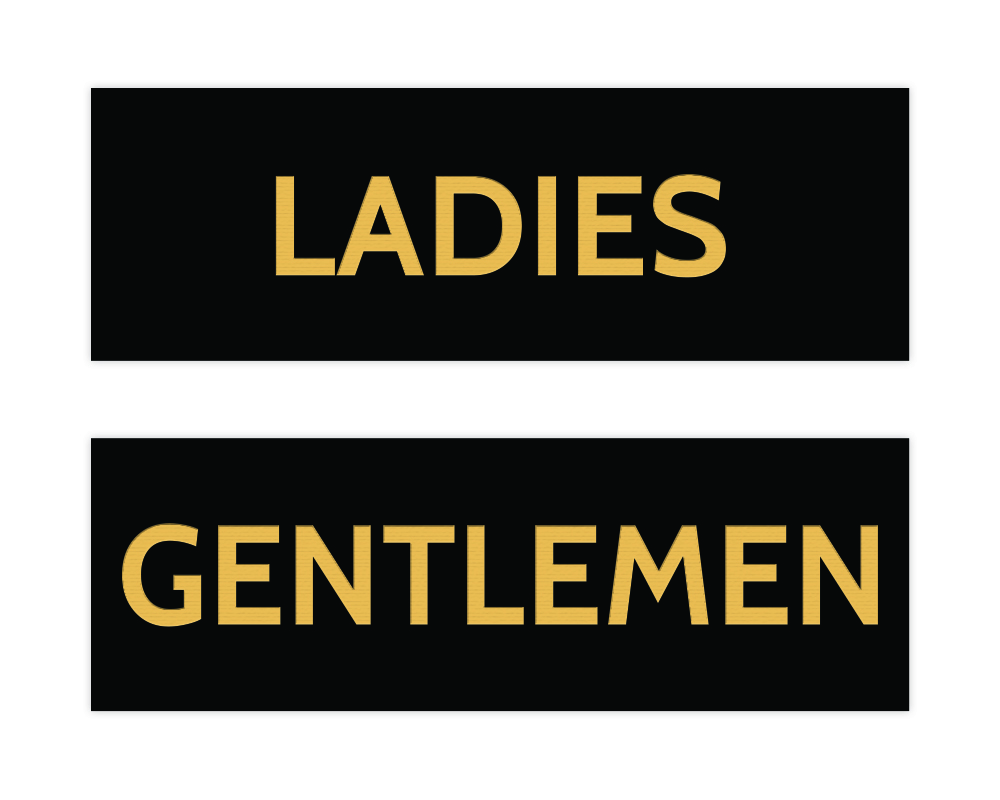 Basic Ladies and Gentlemen Sign Set