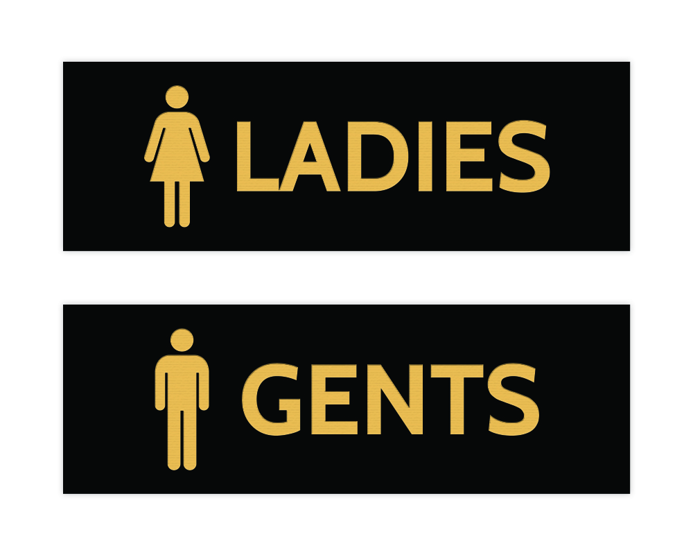 Basic Ladies and Gents Sign Set
