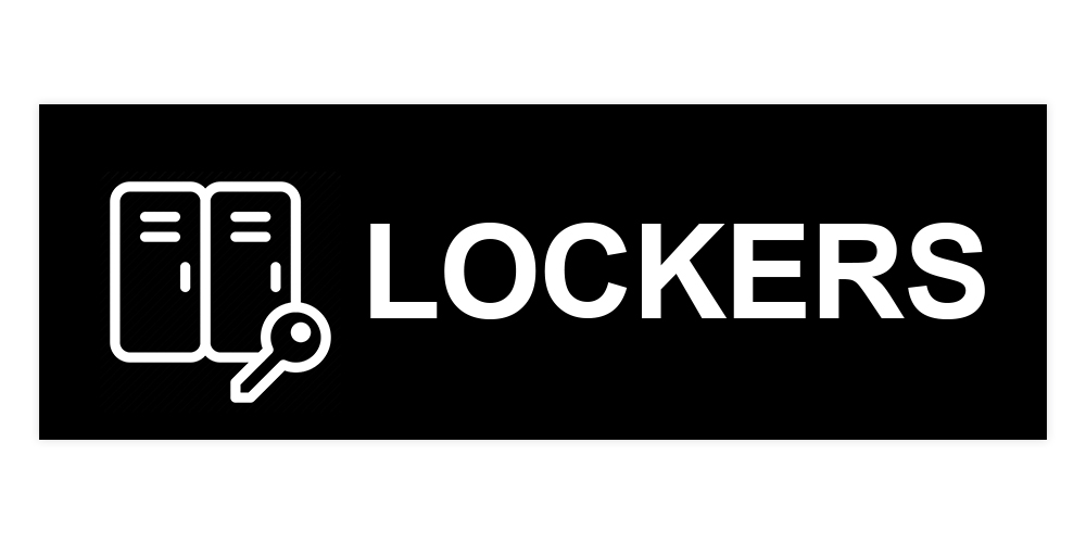 Basic Lockers Wall or Door Sign