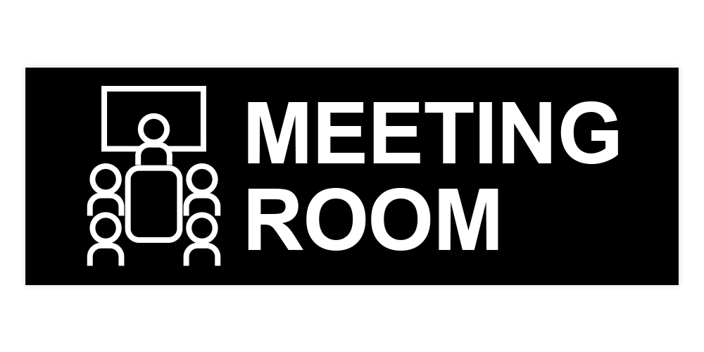 Basic Meeting Room Wall or Door Sign