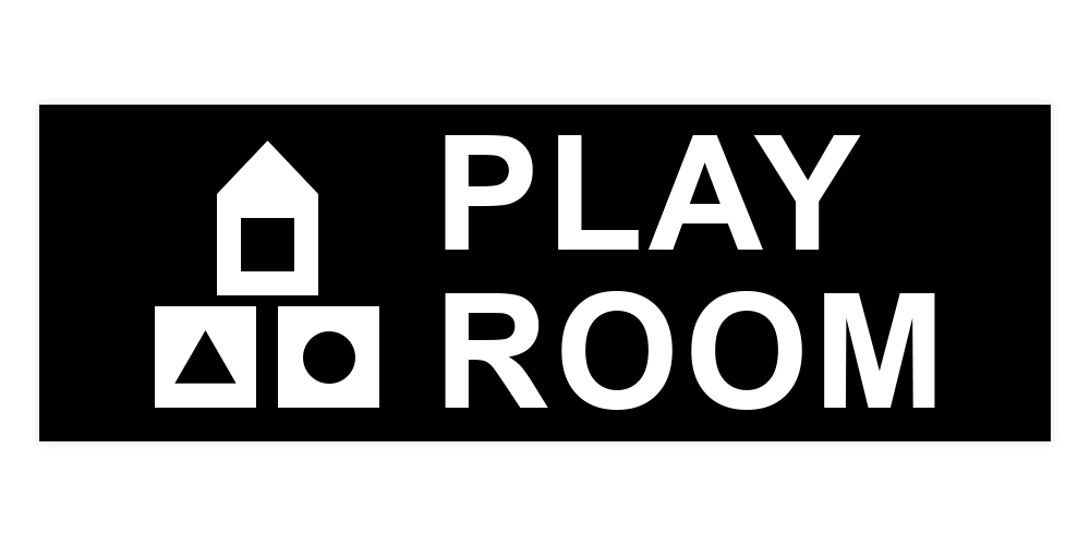 Basic Play Room Wall or Door Sign