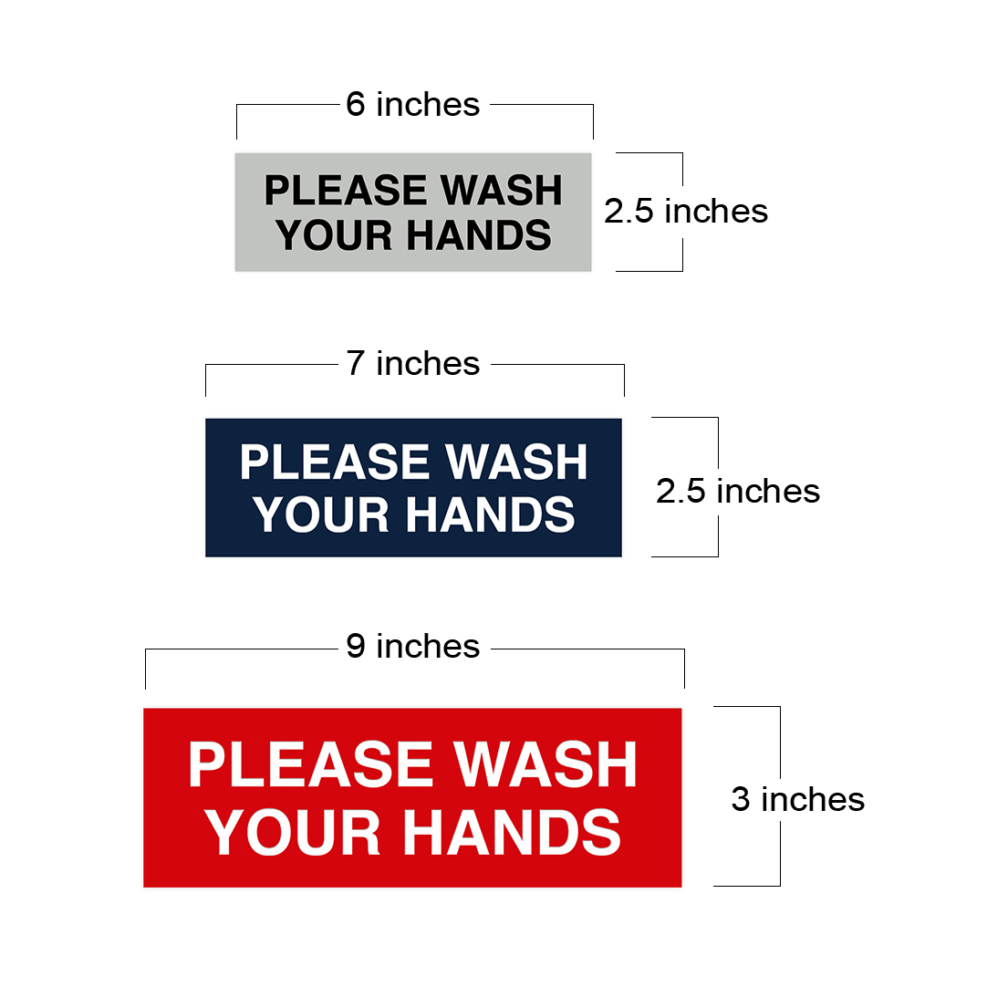 Basic Please Wash Your Hands Sign - Picture 17 of 95