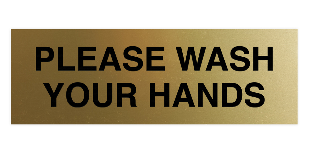 Basic Please Wash Your Hands Sign - Picture 31 of 95