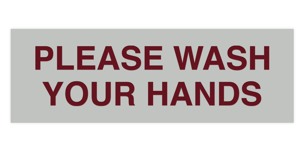 Basic Please Wash Your Hands Sign - Picture 41 of 95