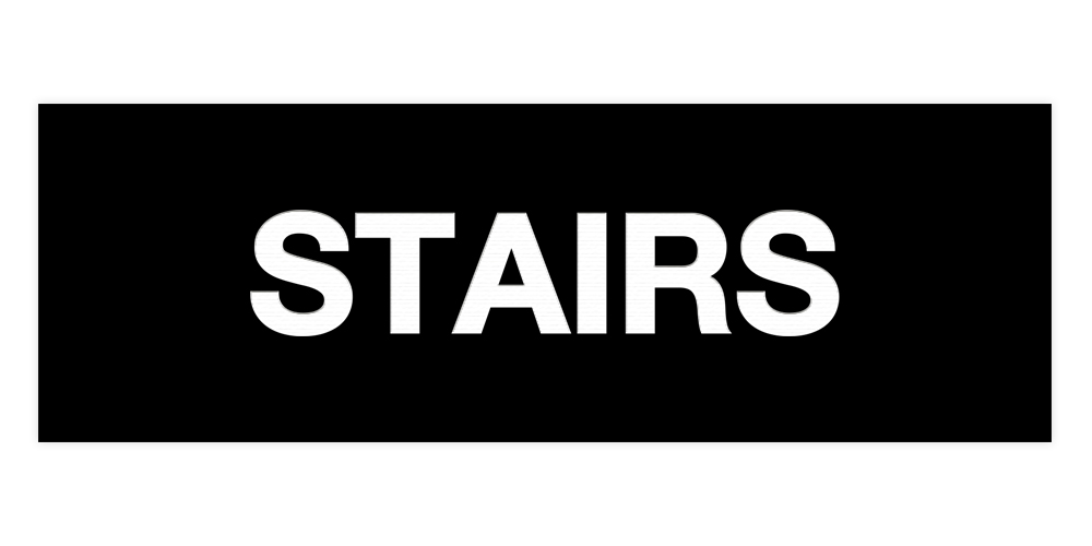 Basic Stairs Sign - Picture 11 of 95