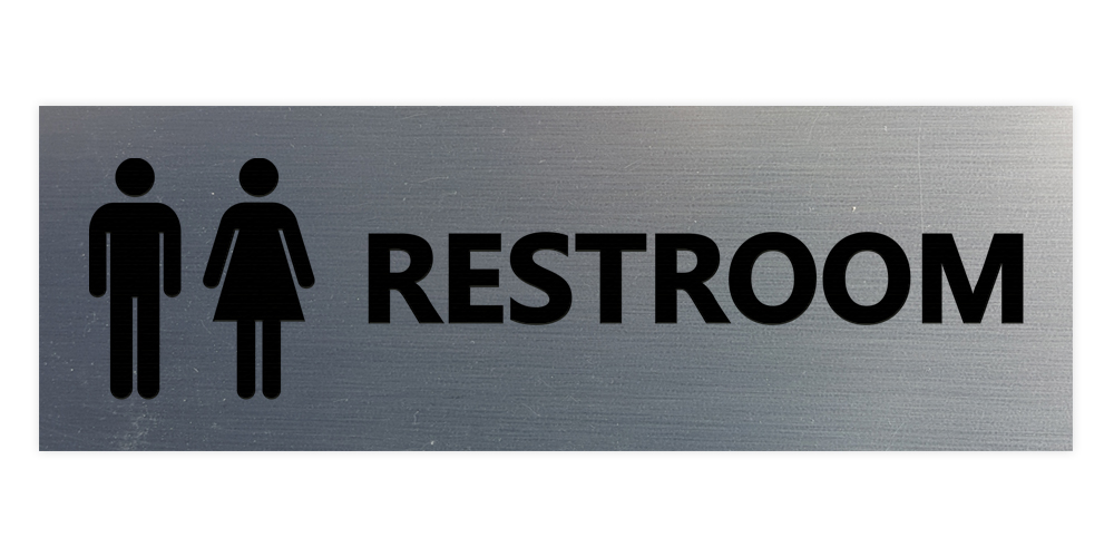 Basic Unisex Toilettenschild - Bild 71 von 95