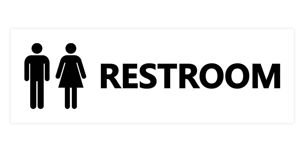 Basic Unisex Toilettenschild - Bild 76 von 95