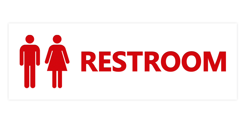 Basic Unisex Toilettenschild - Bild 81 von 95