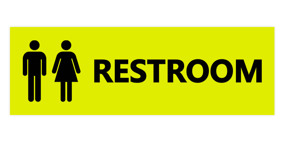 Basic Unisex Toilettenschild - Bild 91 von 95