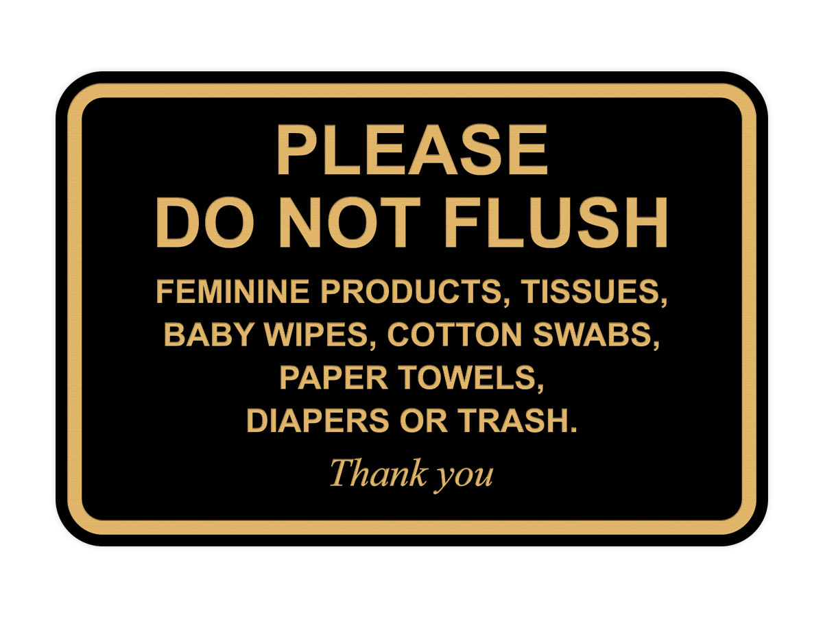 Please Do Not Flush Feminine Products, Tissues, Baby Wipes, Cotton Swabs... - Picture 13 of 48
