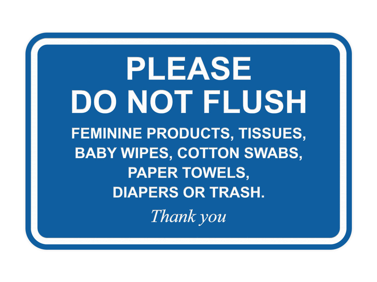 Please Do Not Flush Feminine Products, Tissues, Baby Wipes, Cotton Swabs... - Picture 19 of 48