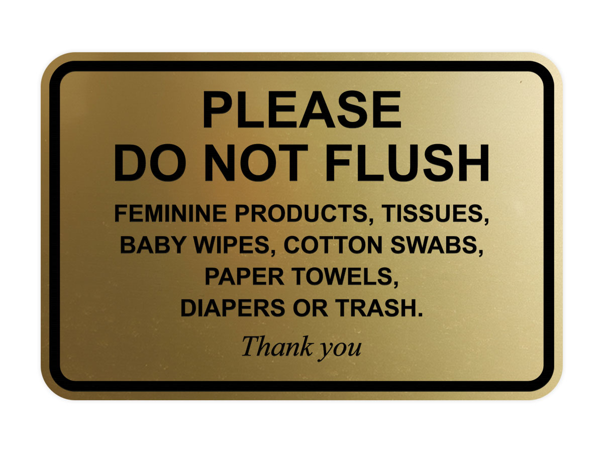 Please Do Not Flush Feminine Products, Tissues, Baby Wipes, Cotton Swabs... - Picture 25 of 48