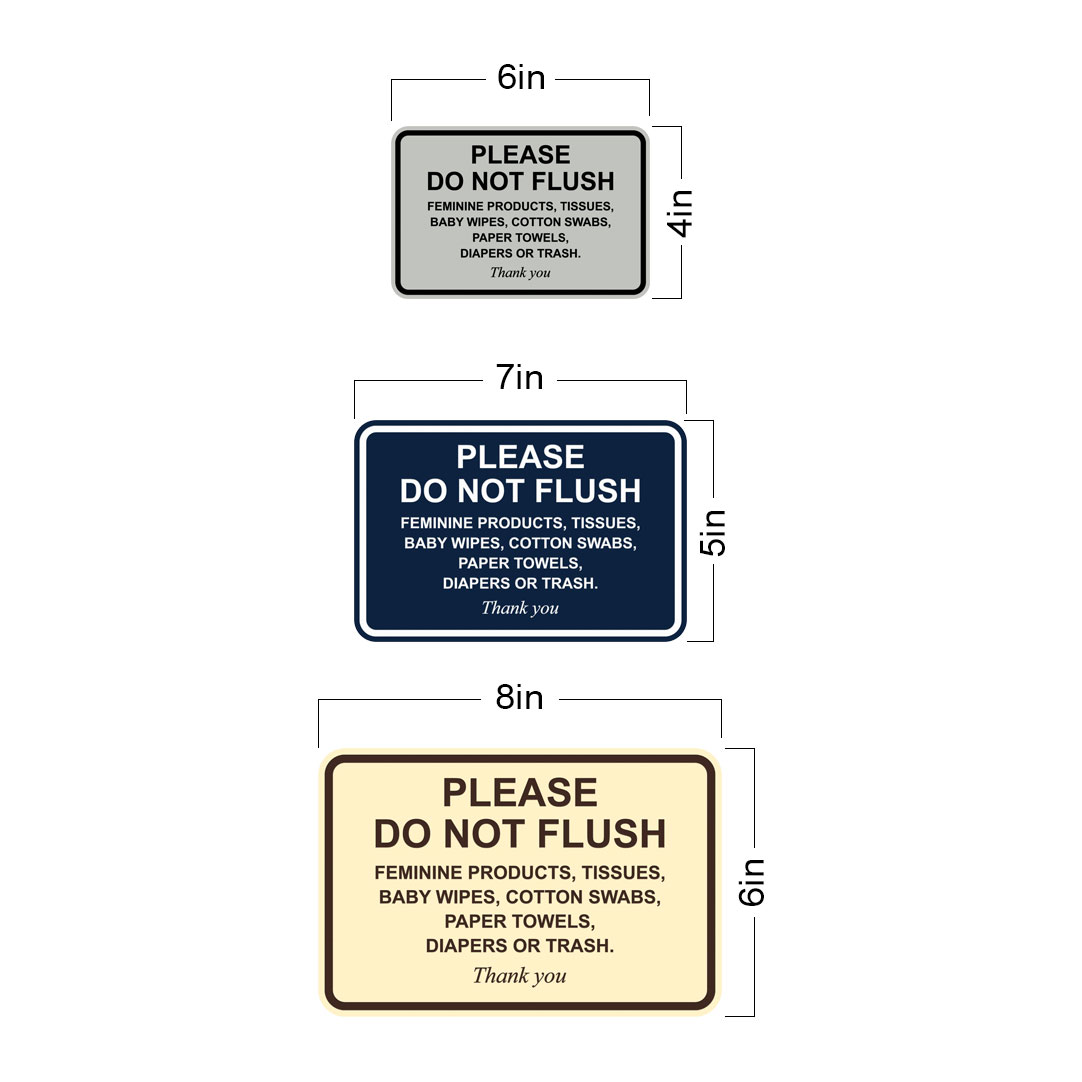 Please Do Not Flush Feminine Products, Tissues, Baby Wipes, Cotton Swabs... - Picture 32 of 48