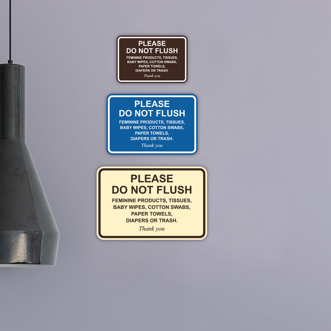 Please Do Not Flush Feminine Products, Tissues, Baby Wipes, Cotton Swabs... - Picture 33 of 48