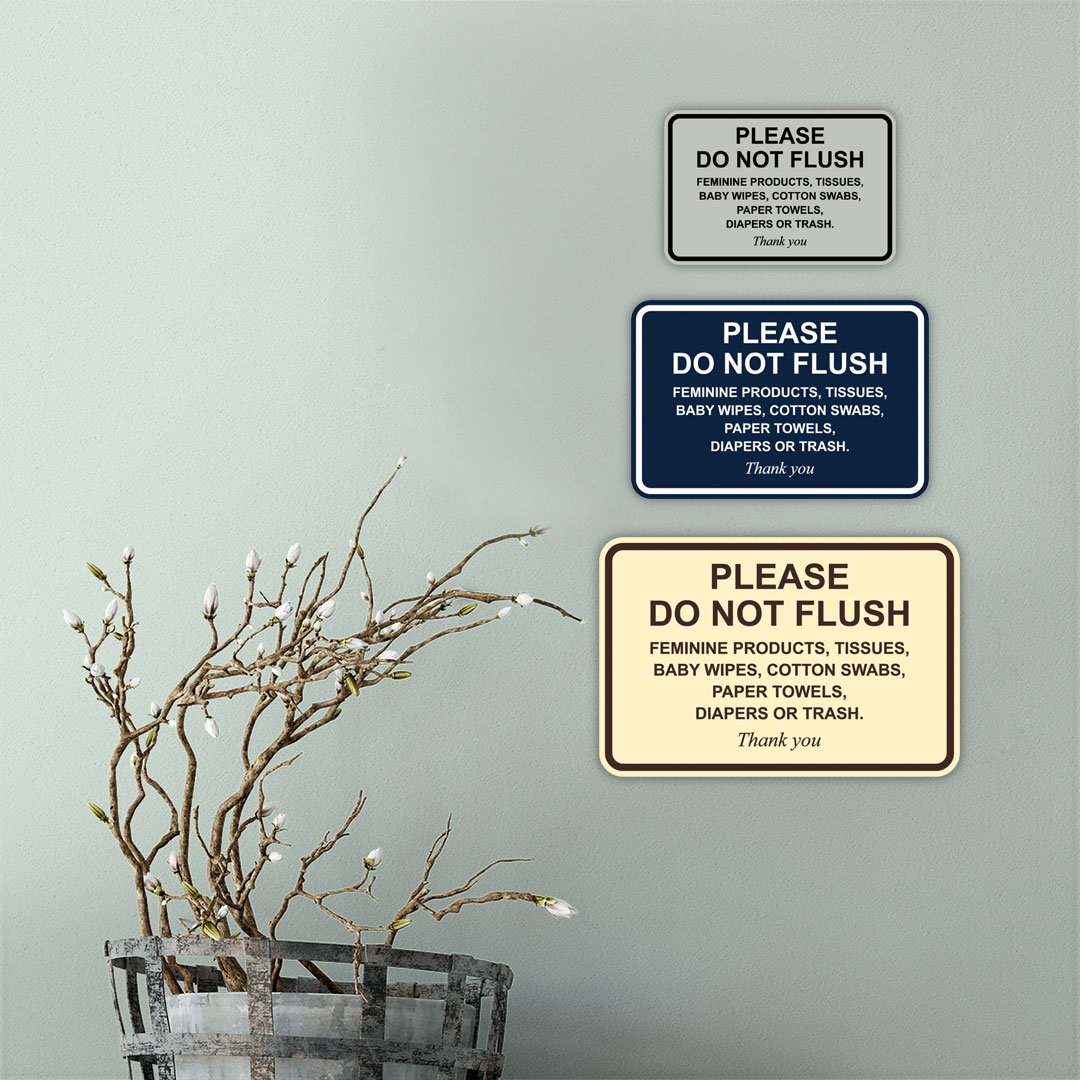 Please Do Not Flush Feminine Products, Tissues, Baby Wipes, Cotton Swabs... - Picture 41 of 48