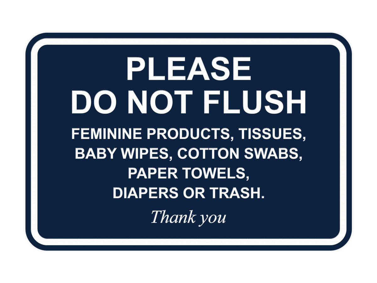 Please Do Not Flush Feminine Products, Tissues, Baby Wipes, Cotton Swabs... - Picture 43 of 48